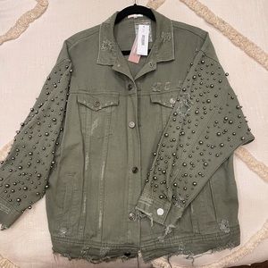 Sunset & Spring - Embellished Denim Jacket